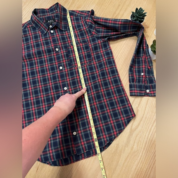 A.P.C. Plaid Button Down Shirt - Picture 6 of 8